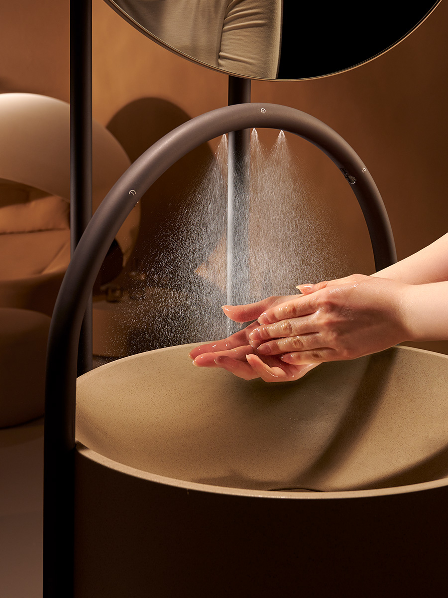 The Green Vision case study focusing on sustainability and user experience in product design for wellbeing in bathroom context.