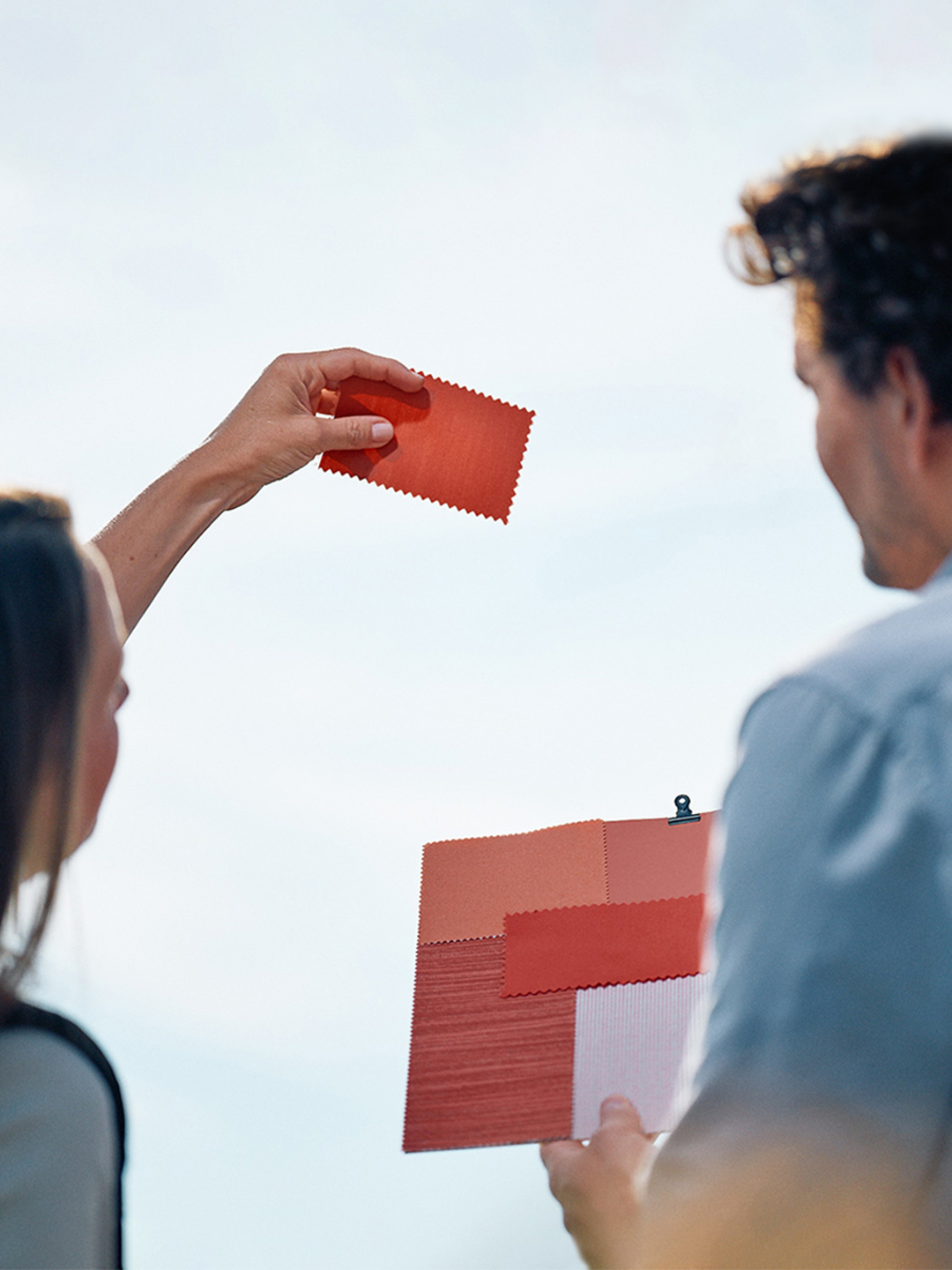 Twist mid-pole sunshade CMF and product design.