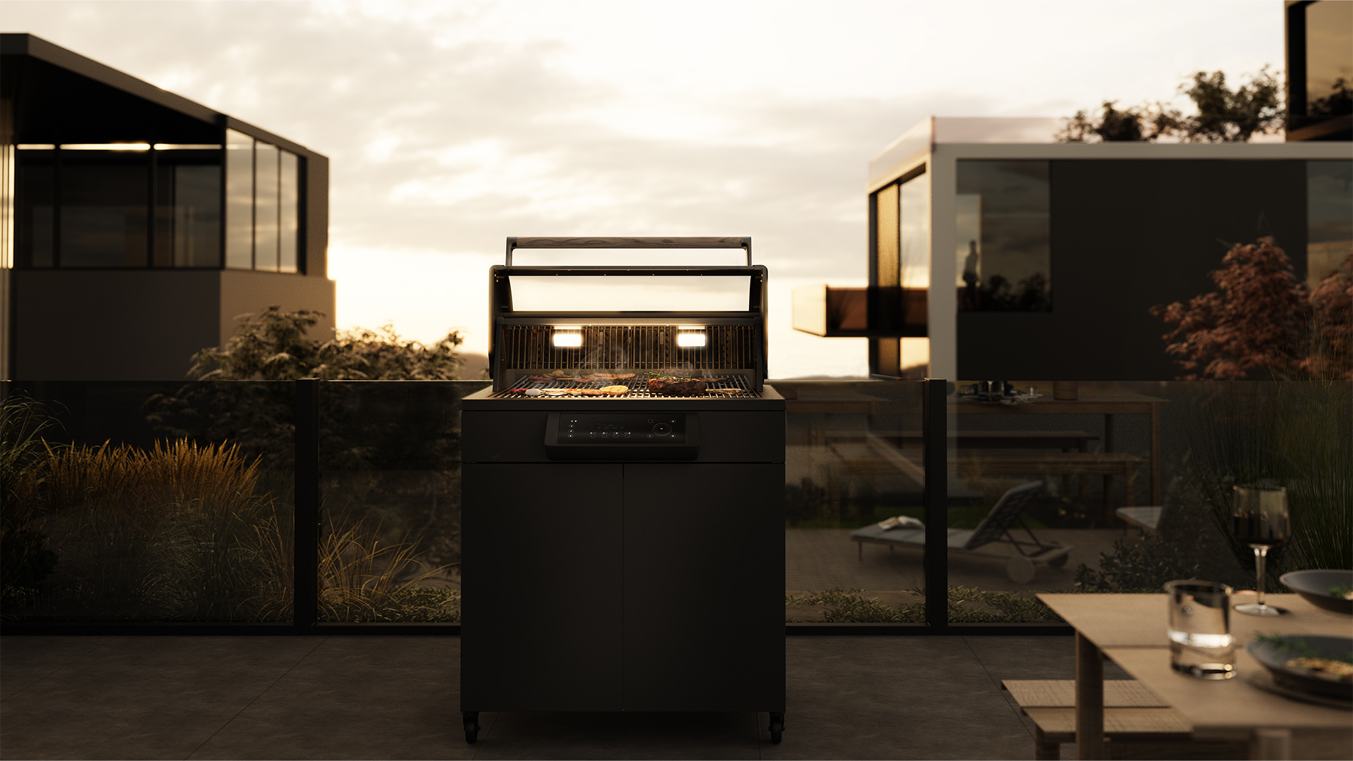 Koqoon grill product design - new guided cooking and grilling user experience.