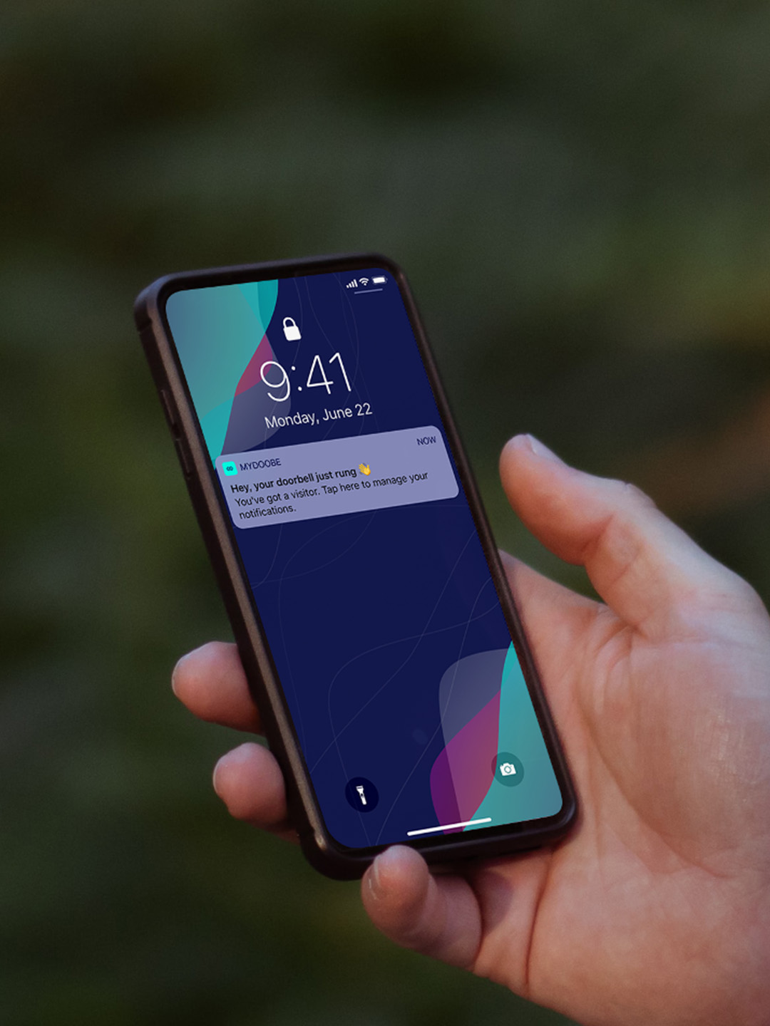 mydoobe - smart doorbell product design solution that makes your guests only one notification away.