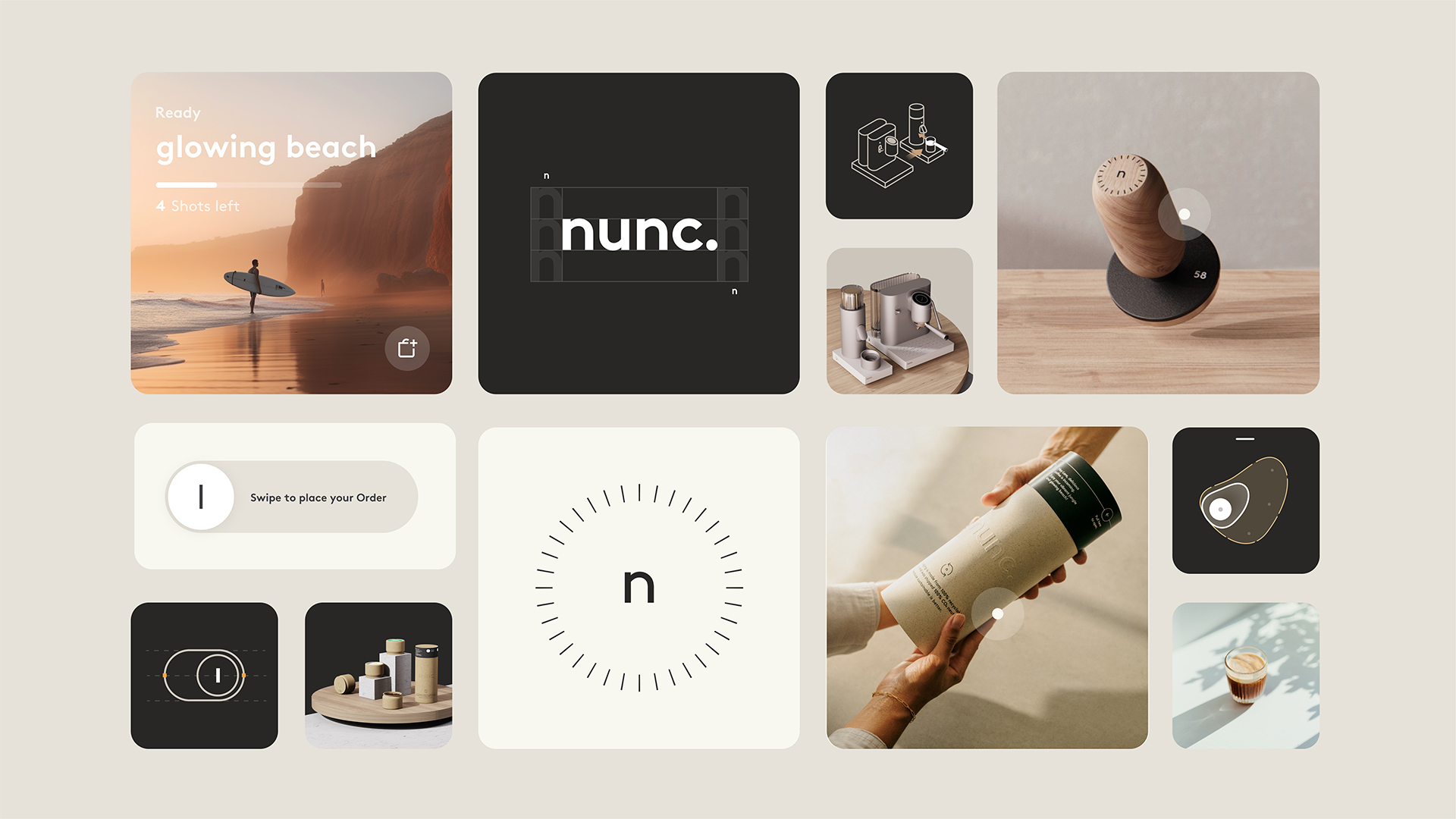 nunc. user experience and user interface of coffee machine product design