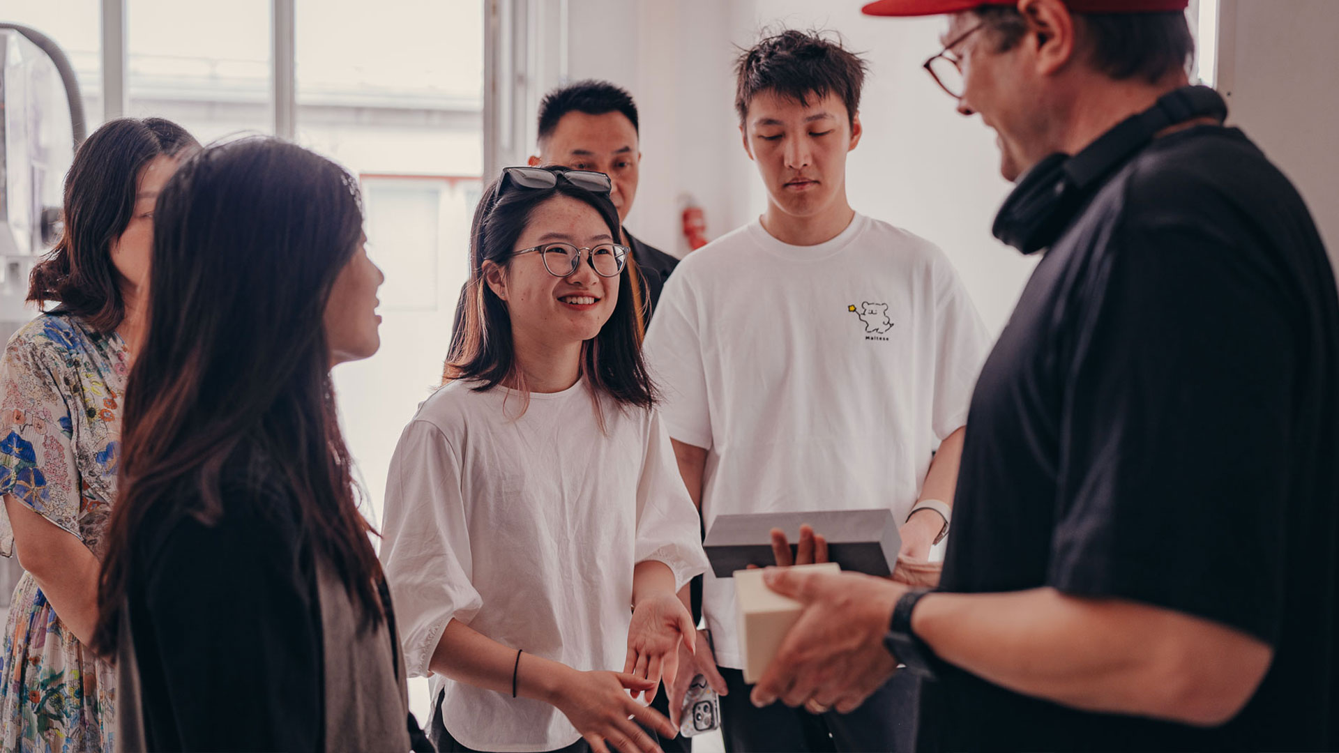 Students of ShanghaiTech and Phoenix design model maker Mike