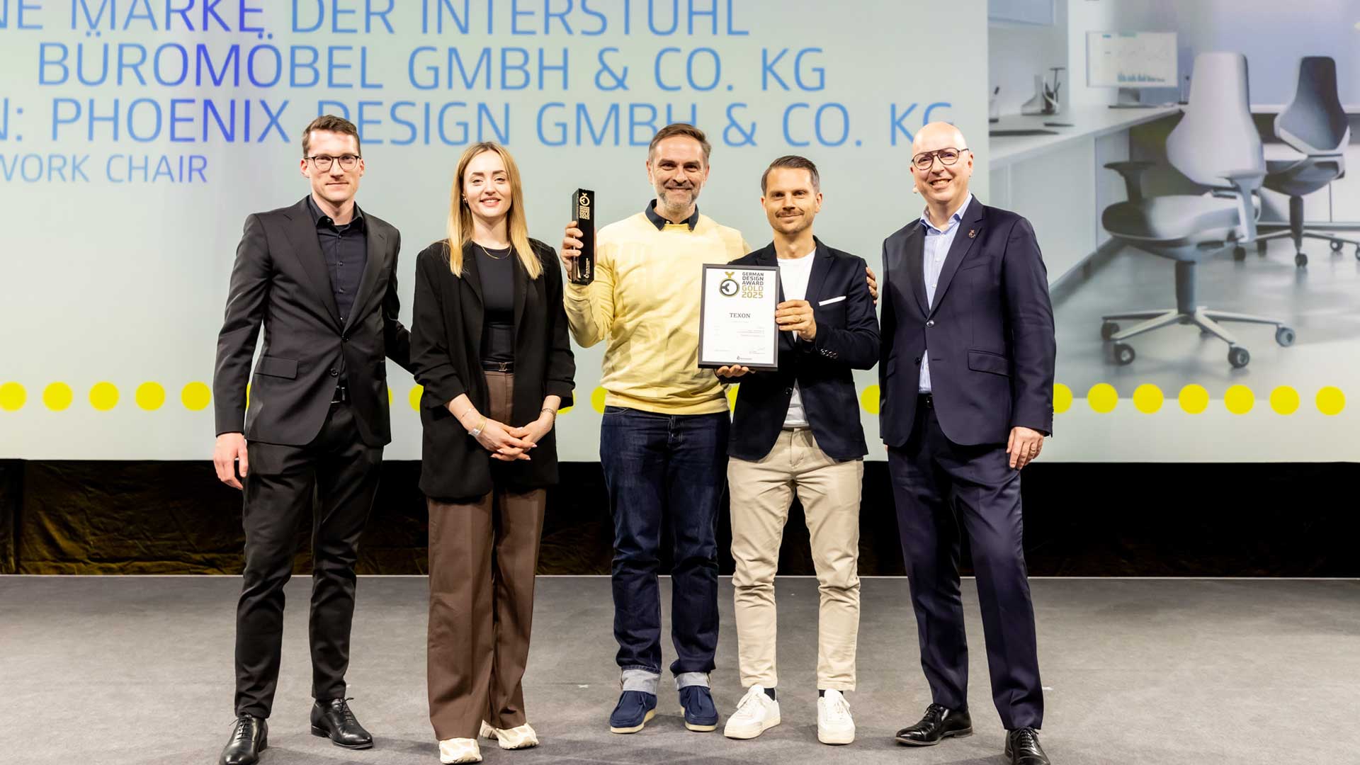 PHOENIX design, innovative design agency in stuttgart win gold award for BIMOS TEXON