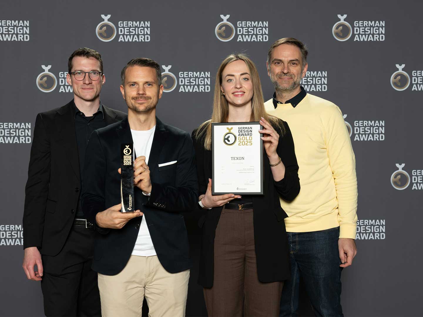 Bimos TEXON Janina and Tom with Andreas and Aaron from PHOENIX