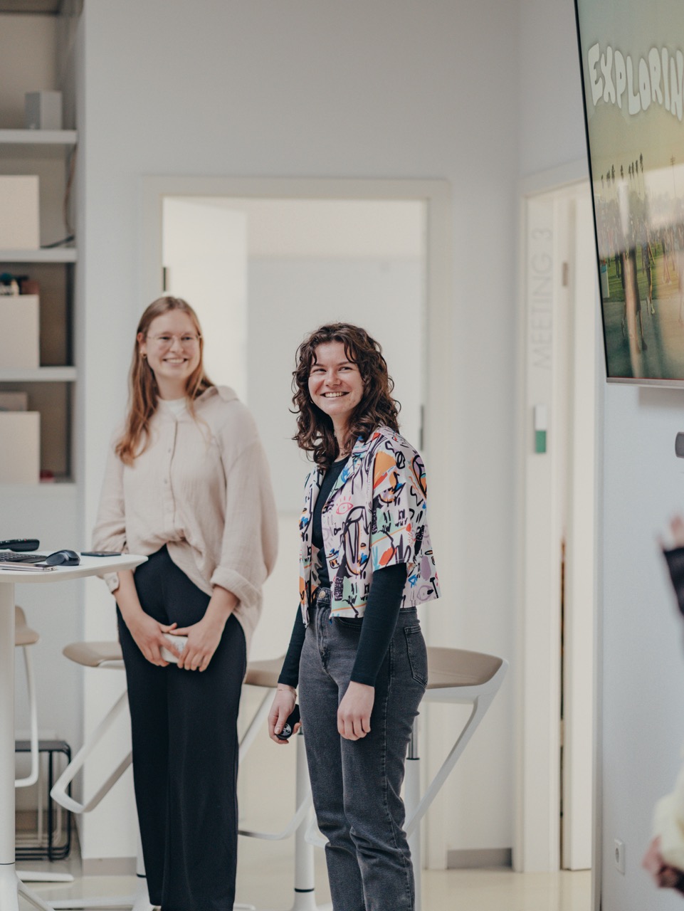 Hdm Students presenting their final project at PHOENIX DESIGN, product design studio in germany