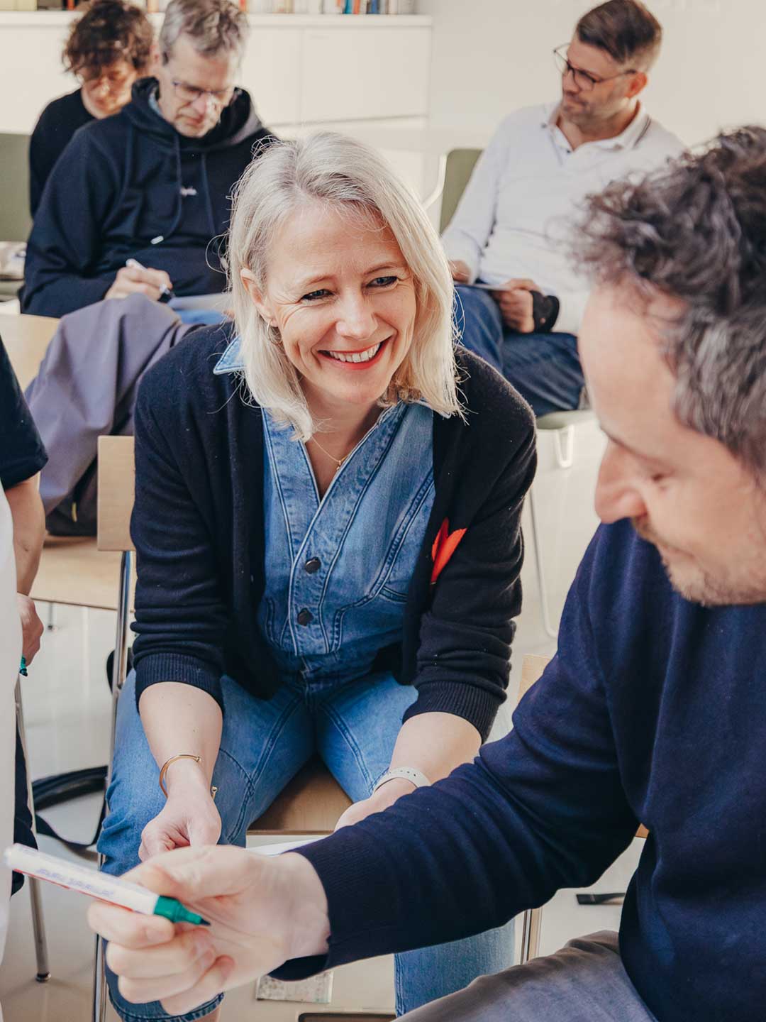 people participating in a workshop led by Frederik Pferdt at PHOENIX design