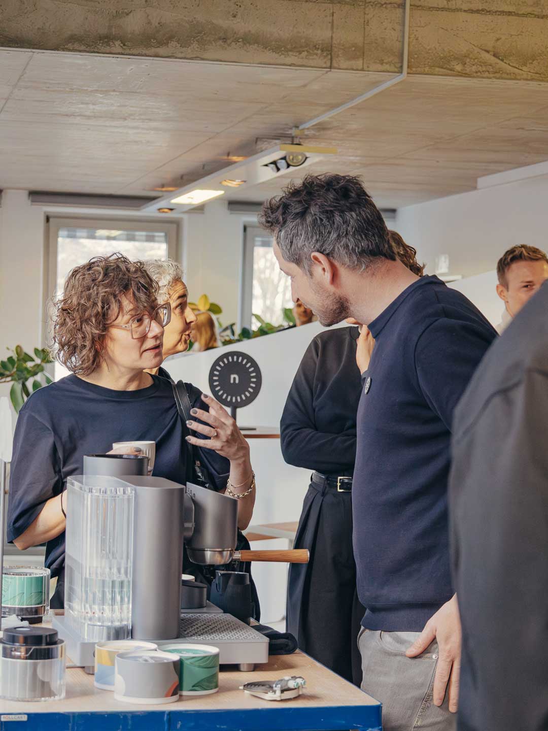 dominik Maier introducing the nunc machine at PHOENIX - most awarded independent design studio in europe