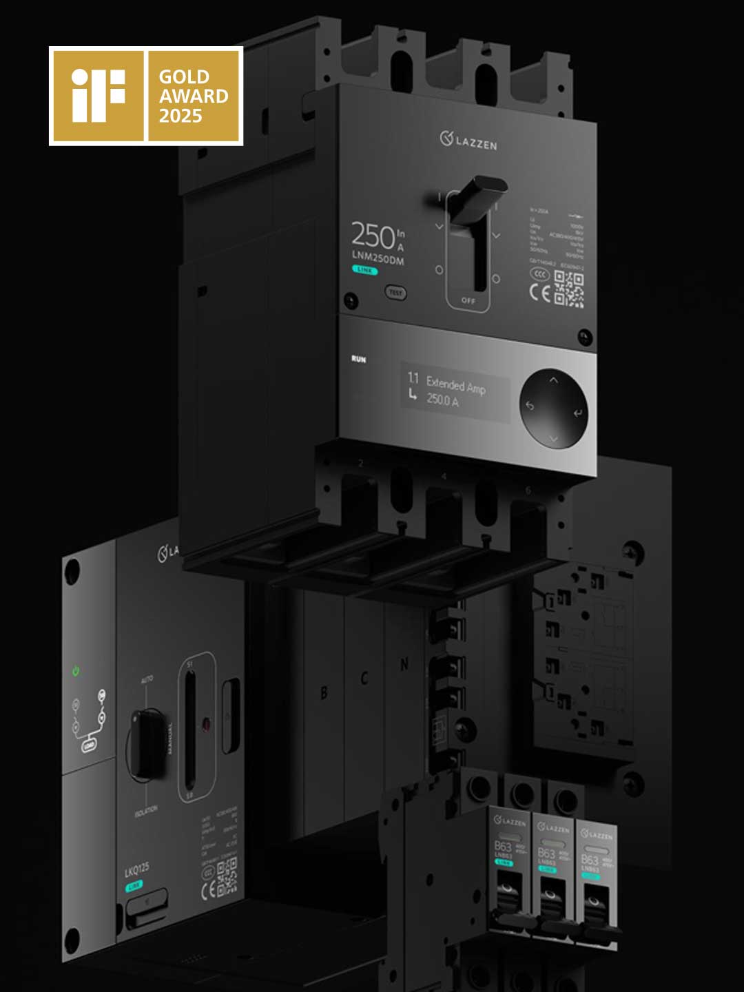 Lazzen - gold if award winner from Shanghai Liangxin Electrical and phoenix design studio